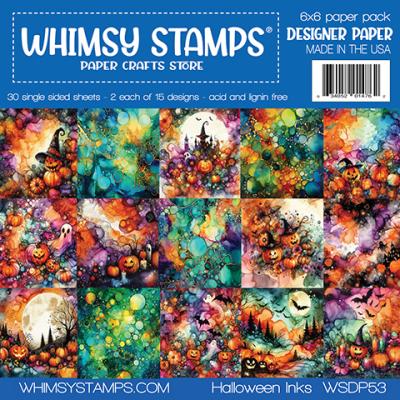 Whimsy Stamps Paper Pad - Halloween Inks